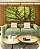 Trio de Quadros Estilizados Copa de Árvore Verde Natureza Paisagem Luz Solar Canvas Moldura - Imagem 3