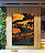 Quadro Vertical Abstrato Mosaico Laranja Tangerina Verde Floresta Canvas Moldura - Imagem 4