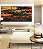 Trio de Quadros Abstrato Mosaico Laranja Tangerina Verde Floresta Canvas Moldura - Imagem 5