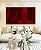 Quadro Horizontal Abstrato Tons de Vermelho Carmim Bordô Canvas Moldura - Imagem 3