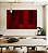Quadro Horizontal Abstrato Tons de Vermelho Carmim Bordô Canvas Moldura - Imagem 4