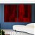 Duo de Quadros Abstrato Tons de Vermelho Carmim Bordô Canvas Moldura - Imagem 4
