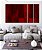 Trio de Quadros Estilizados Abstrato Tons de Vermelho Carmim Bordô Canvas Moldura - Imagem 5