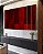 Trio de Quadros Estilizados Abstrato Tons de Vermelho Carmim Bordô Canvas Moldura - Imagem 2