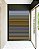 Quadro Vertical Abstrato Listras Azul Areia Mostarda Canvas Moldura - Imagem 5