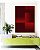 Quadro Vertical Abstrato Geométrico Degradê Vermelho Intenso Canvas Moldura - Imagem 1
