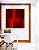 Quadro Quadrado Abstrato Geométrico Degradê Vermelho Intenso Canvas Moldura - Imagem 3