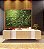 Quadro Horizontal Folhagens Verdes Pintura de Folhas Movimento Natureza Paisagem Canvas Moldura - Imagem 4