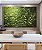 Quadro Horizontal Folhagens Verdes Pintura de Folhas Movimento Natureza Paisagem Canvas Moldura - Imagem 2