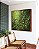 Quadro Quadrado Folhagens Verdes Pintura de Folhas Movimento Natureza Paisagem Canvas Moldura - Imagem 2