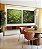 Duo de Quadros Quadrados Folhagens Verdes Pintura de Folhas Movimento Natureza Paisagem Canvas Moldura - Imagem 2