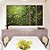 Trio de Quadros Estilizados Folhagens Verdes Pintura de Folhas Movimento Natureza Paisagem Canvas Moldura - Imagem 5