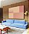 Quadro Horizontal Abstrato Geométrico Degradê Rosa Pêssego Salmão Canvas Moldura - Imagem 4