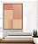 Quadro Vertical Abstrato Geométrico Degradê Rosa Pêssego Salmão Canvas Moldura - Imagem 5