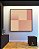 Quadro Quadrado Abstrato Geométrico Degradê Rosa Pêssego Salmão Canvas Moldura - Imagem 3