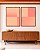 Duo de Quadros Abstrato Geométrico Degradê Rosa Pêssego Salmão Canvas Moldura - Imagem 5