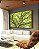 Quadro Horizontal Copa de Árvore Verde Luz Solar Céu Azul Natureza Canvas Moldura - Imagem 2
