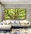 Duo de Quadros Quadrados Copa de Árvore Verde Luz Solar Céu Azul Natureza Canvas Moldura - Imagem 1