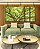 Trio de Quadros Estilizados Copa de Árvore Verde Luz Solar Céu Azul Natureza Canvas Moldura - Imagem 3
