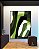 Quadro Vertical Abstrato Mosaico Verde Floresta Limão Canvas Moldura - Imagem 2