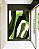 Quadro Vertical Abstrato Mosaico Verde Floresta Limão Canvas Moldura - Imagem 5