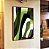 Quadro Vertical Abstrato Mosaico Verde Floresta Limão Canvas Moldura - Imagem 1