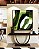 Quadro Quadrado Abstrato Mosaico Verde Floresta Limão Canvas Moldura - Imagem 3