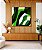 Quadro Quadrado Abstrato Mosaico Verde Floresta Limão Canvas Moldura - Imagem 2