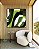 Quadro Quadrado Abstrato Mosaico Verde Floresta Limão Canvas Moldura - Imagem 1