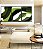 Trio de Quadros Abstrato Mosaico Verde Floresta Limão Canvas Moldura - Imagem 5