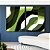 Duo de Quadros Abstrato Mosaico Verde Floresta Limão Canvas Moldura - Imagem 4