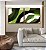Duo de Quadros Quadrados Abstrato Mosaico Verde Floresta Limão Canvas Moldura - Imagem 4