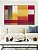 Quadro Horizontal Abstrato Geométrico Degradê Amarelo Mostarda Laranja Cinza Canvas Moldura - Imagem 3