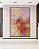 Quadro Vertical Abstrato Mosaico Rosa Coral Colorido Canvas Moldura - Imagem 3