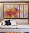 Trio de Quadros Estilizados Abstrato Mosaico Rosa Coral Colorido Canvas Moldura - Imagem 5