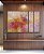 Trio de Quadros Estilizados Abstrato Mosaico Rosa Coral Colorido Canvas Moldura - Imagem 1