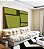 Quadro Horizontal Abstrato Minimalista Geométrico Verde Oliva Marrom Canvas Moldura - Imagem 3