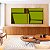Duo de Quadros Quadrados Abstrato Minimalista Geométrico Verde Oliva Marrom Canvas Moldura - Imagem 3