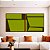 Duo de Quadros Quadrados Abstrato Minimalista Geométrico Verde Oliva Marrom Canvas Moldura - Imagem 1