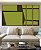 Trio de Quadros Estilizados Abstrato Minimalista Geométrico Verde Oliva Marrom Canvas Moldura - Imagem 4