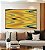 Quadro Horizontal Abstrato Arte Fluida Amarelo Mostarda Verde Oliva Ondulações Canvas Moldura - Imagem 4
