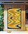 Quadro Vertical Abstrato Arte Fluida Amarelo Mostarda Verde Oliva Ondulações Canvas Moldura - Imagem 4