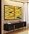 Duo de Quadros Abstrato Arte Fluida Amarelo Mostarda Verde Oliva Ondulações Canvas Moldura - Imagem 3
