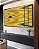 Trio de Quadros Estilizados Abstrato Arte Fluida Amarelo Mostarda Verde Oliva Ondulações Canvas Moldura - Imagem 2