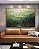 Quadro Horizontal Abstrato Tons de Verde Esmeralda Textura Canvas Moldura - Imagem 5