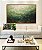 Quadro Horizontal Abstrato Tons de Verde Esmeralda Textura Canvas Moldura - Imagem 1