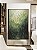 Quadro Vertical Abstrato Tons de Verde Esmeralda Textura Canvas Moldura - Imagem 4