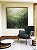 Quadro Quadrado Abstrato Tons de Verde Esmeralda Textura Canvas Moldura - Imagem 1