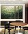Trio de Quadros Estilizados Abstrato Tons de Verde Esmeralda Textura Canvas Moldura - Imagem 2
