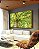 Quadro Horizontal Copa de Árvore Verde Iluminada Céu Natureza Paisagem Canvas Moldura - Imagem 2